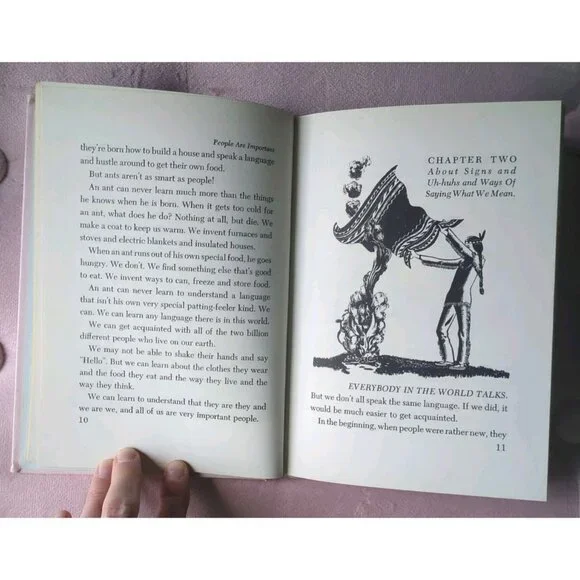 People Are Important By Eva Knox Evans, Golden Press 1951 Hardcover Book - Picture 3 of 9